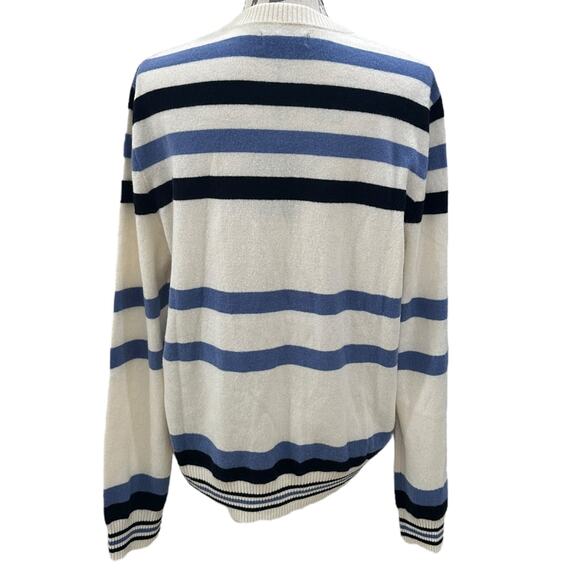 NWT NAADAM Cashmere Striped Crewneck Sweater - Picture 4 of 8